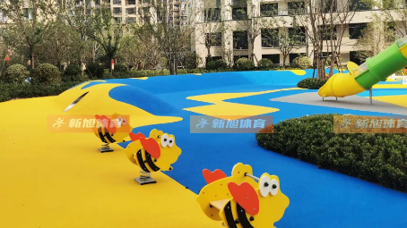 小區epdm塑膠運動場地完工