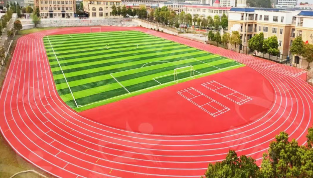 江西混合型塑膠跑道落成